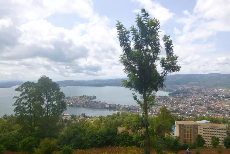 2017, vue de la ville de Bukavu